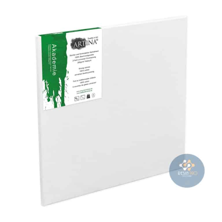 Stretched Cotton Canvas on Wooden Frame for Epoxy Resin Art - Square