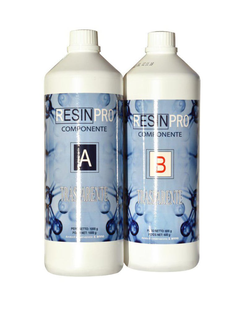 TRANSPARENT EPOXY RESIN 1.6 KG [3,52 LB] ResinPro Creativity at