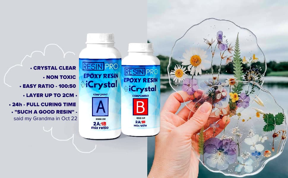 Epoxy Resin Crystal Clear 2 Part Kit for Super Gloss Finish - General Use  Clear Epoxy Resin The – The Epoxy Resin Store