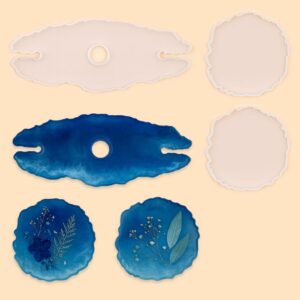 Bottle Holder + 2 coasters Mould Set