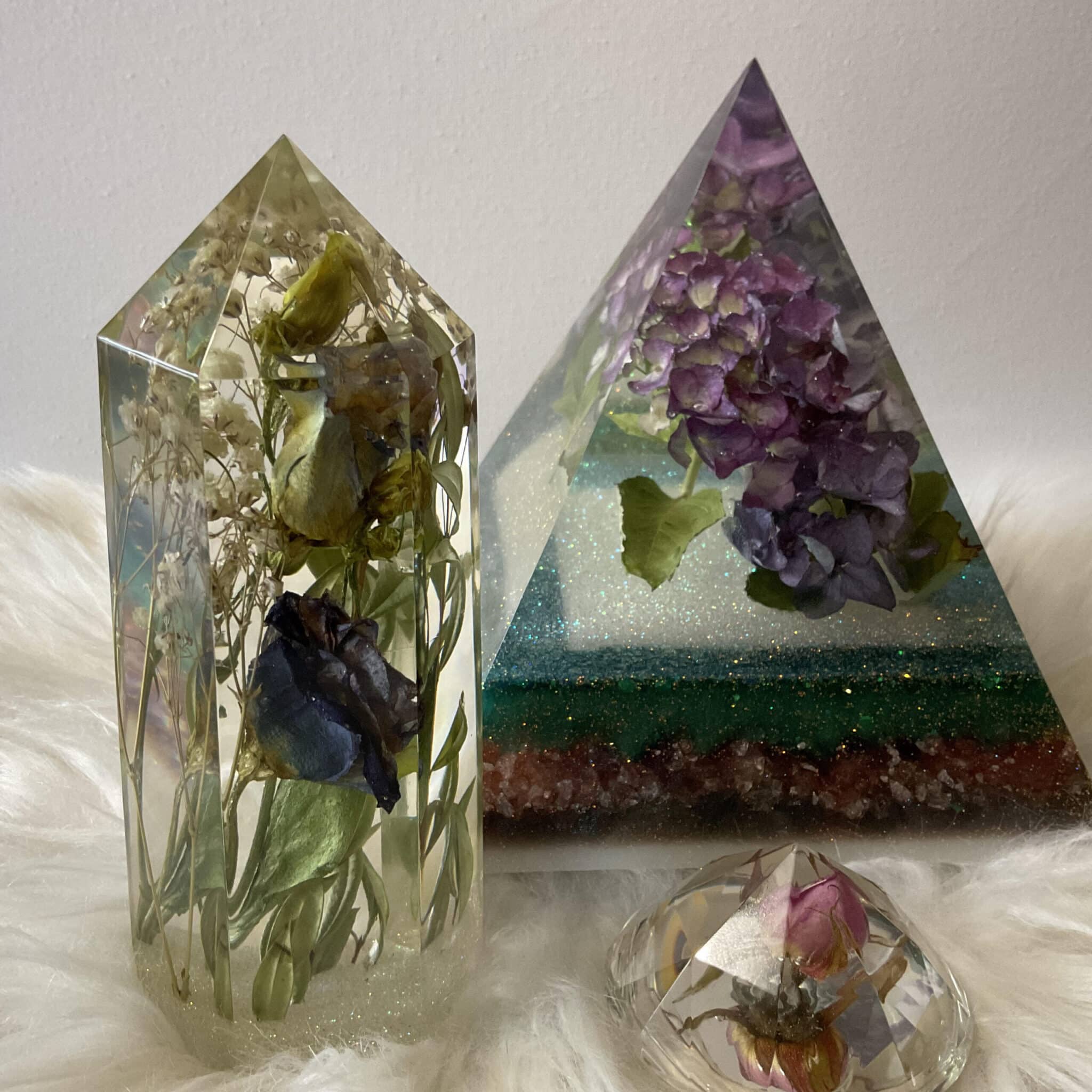 How to casting dried flowers in epoxy resin