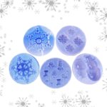 Kit of 5 Christmas Silicone Moulds for Resin – Festive Shapes Set