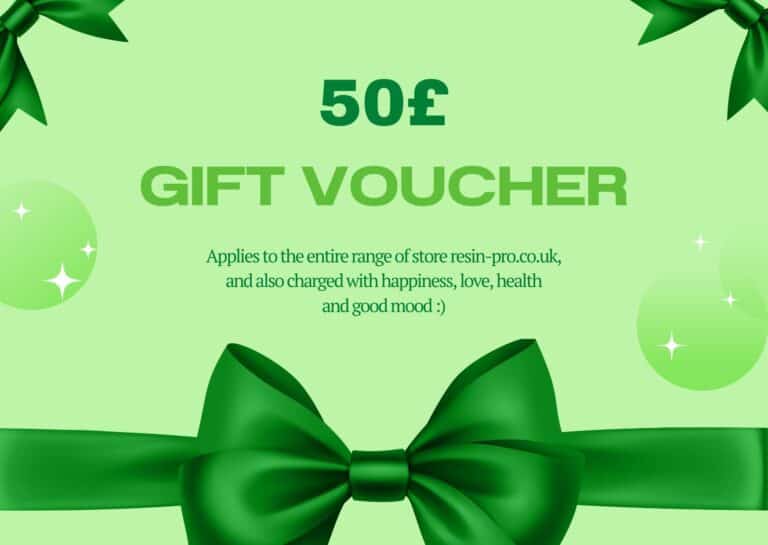 Gift Voucher – £50 Electronic Voucher for Resin Pro Online Store