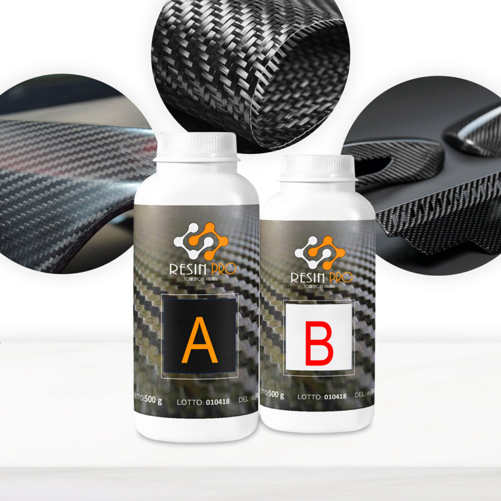 "CARBON RESIN" Epoxy Resin For Coating Carbon Fiber & Fiberglass