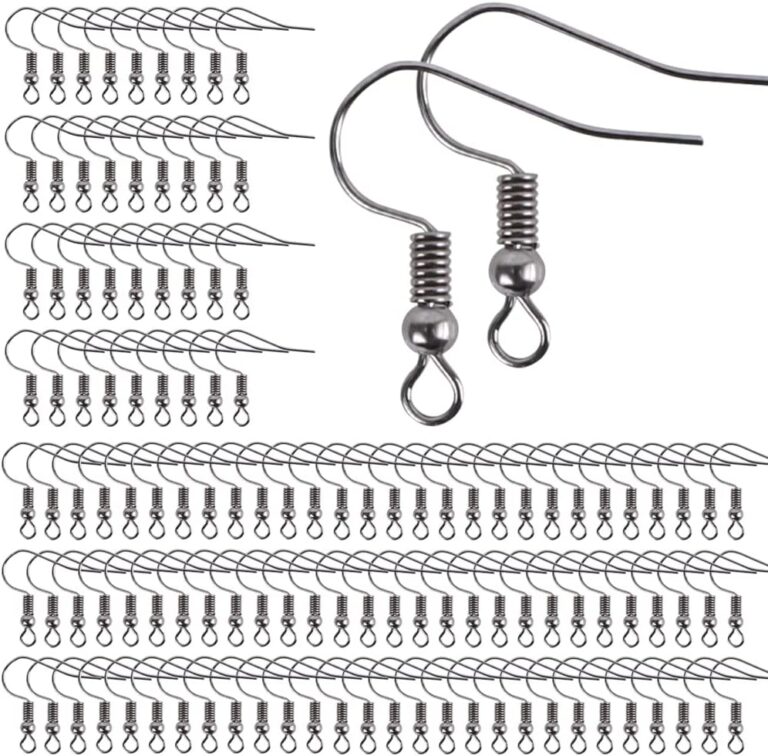 Stainless Steel Earring Hooks for Jewellery Making 100pcs – Lead & Nickel Free