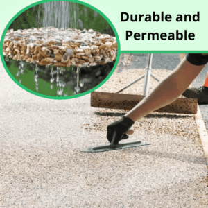 “Flowstone” – Complete Permeable Floor Kit with Pebbles and Resin