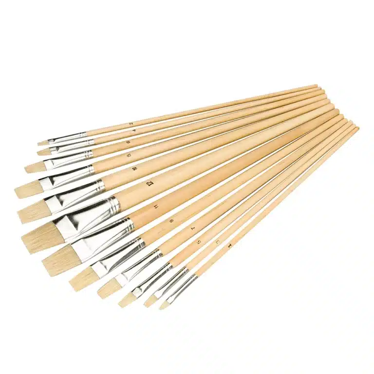 12-Piece Artists Paint Brush Set for Epoxy Resin Art & DIY Projects