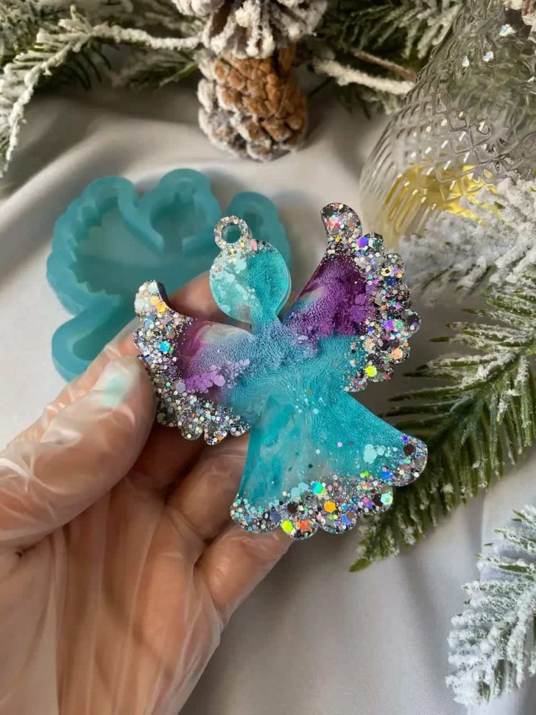 Festive Silicone Moulds for Christmas Tree Decorations – Turquoise, Reusable