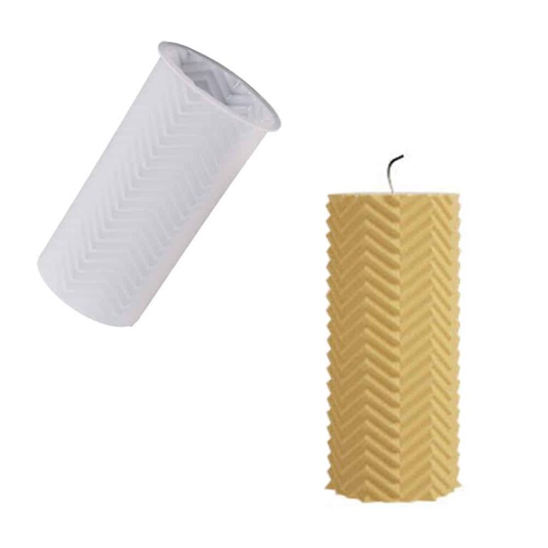 Decorative Candle Silicone Mould for Resin, Soap & Candle Making – 6.4x12.2cm