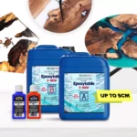 "EPOXYTABLE 5-FIVE" - Deep Pour Epoxy Resin (Up to 5cm) for Tables & Large Projects + 🎁 Free Pigment