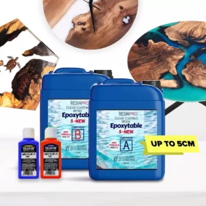 “EPOXYTABLE 5-FIVE” – Deep Pour Epoxy Resin (Up to 5cm) for Tables & Large Projects + 🎁 Free Pigment