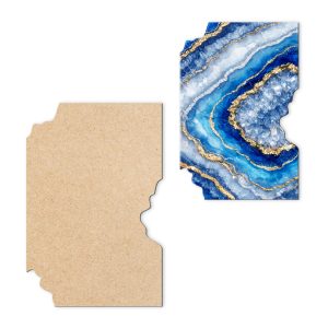 MDF Resin Art Board – Geode V3 – 60×40 cm