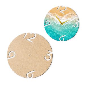 MDF Resin Art Board Clock Blank – V1 – 50 cm Diameter