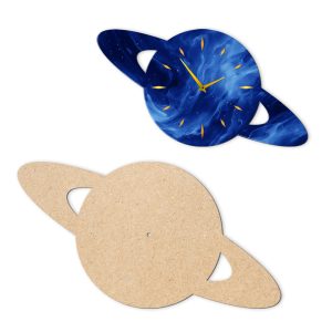 MDF Resin Art Board Clock Blank – Planet – 30×55 cm