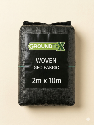 Groundtex Woven Weed Membrane 2m x 10m — Geotextile Fabric for Flowstone & Resin Bound Driveways