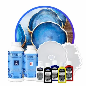 Resin Geode Coaster Starter Kit – Create Stunning Crystal-Style Coasters at Home