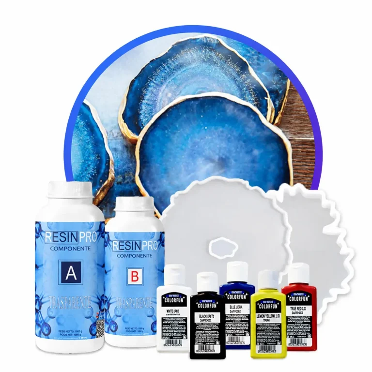 Resin Geode Coaster Starter Kit – Create Stunning Crystal-Style Coasters at Home